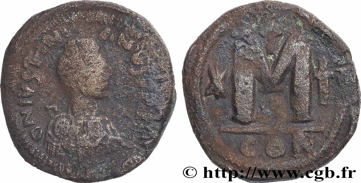 JUSTINIAN I Follis VF/XF