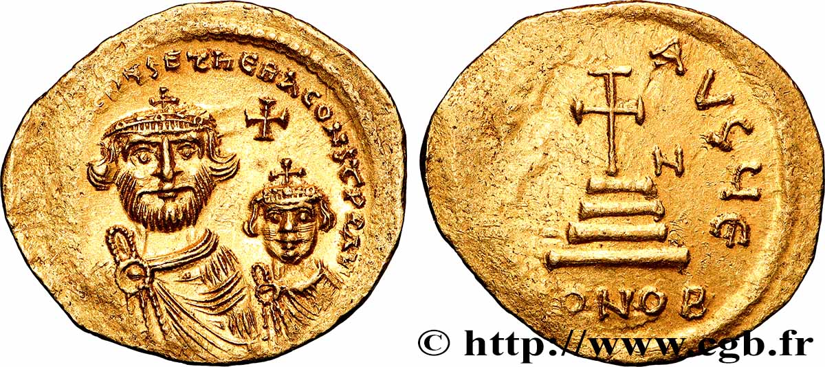HÉRACLIUS et HÉRACLIUS CONSTANTIN Solidus SPL/SUP