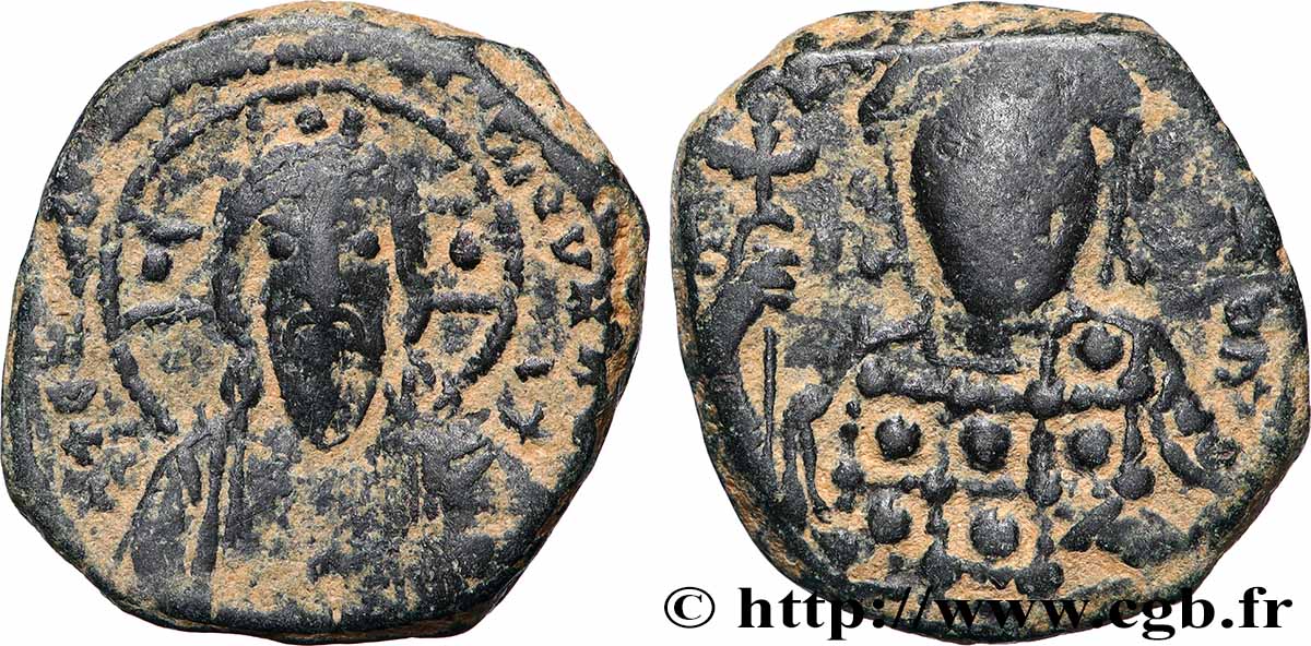 CONSTANTIN X DUCAS Follis TB+