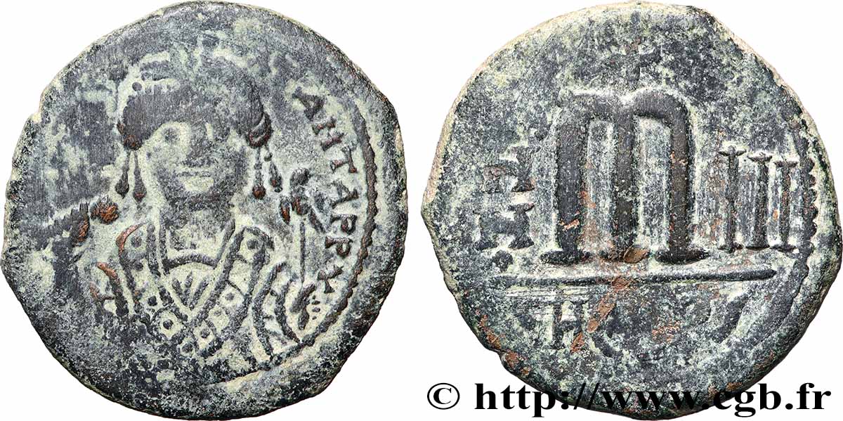 MAURICE TIBÈRE Follis TB+