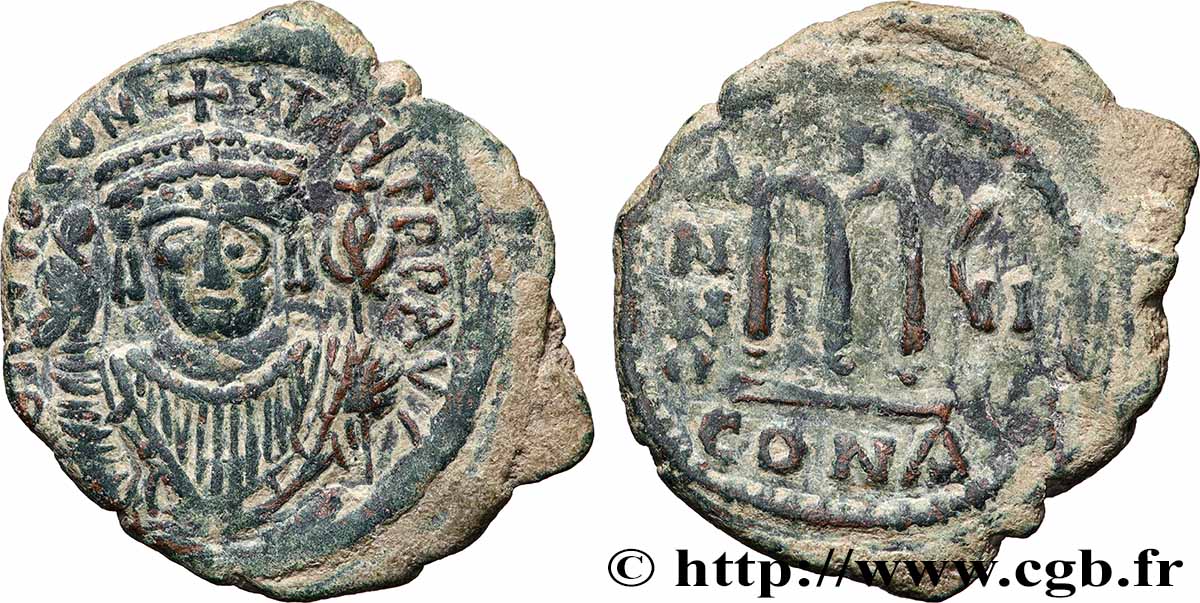 TIBERIUS II CONSTANTINE Follis XF