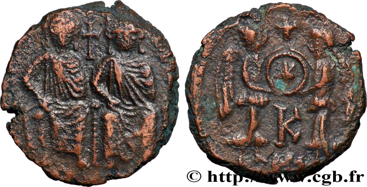 JUSTIN II et SOPHIE Demi-follis TB+