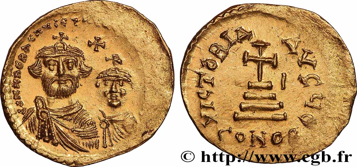 HÉRACLIUS et HÉRACLIUS CONSTANTIN Solidus SPL/SUP