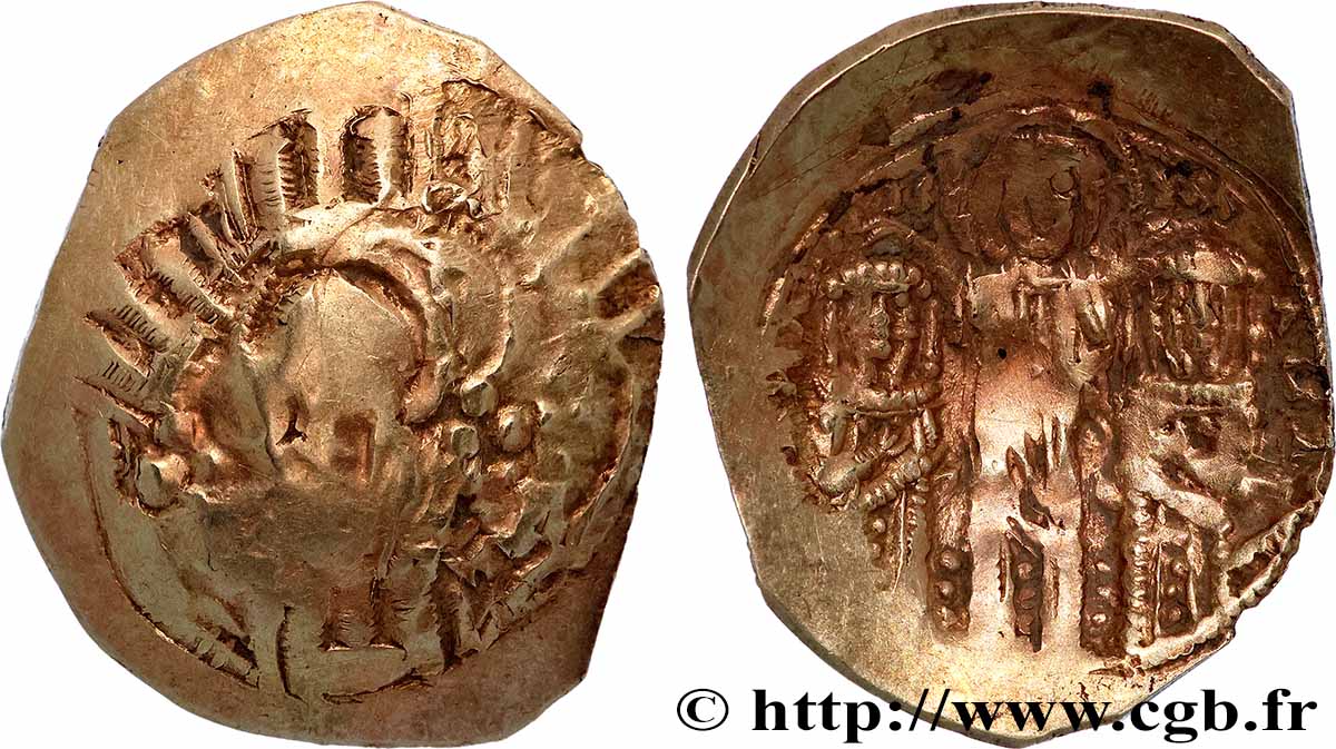 ANDRONICUS II et ANDRONICUS III PALÉOLOGUE Hyperpère TB+/TTB