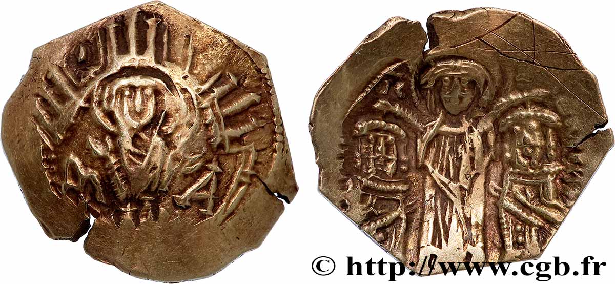 ANDRONICUS II et ANDRONICUS III PALÉOLOGUE Hyperpère TTB