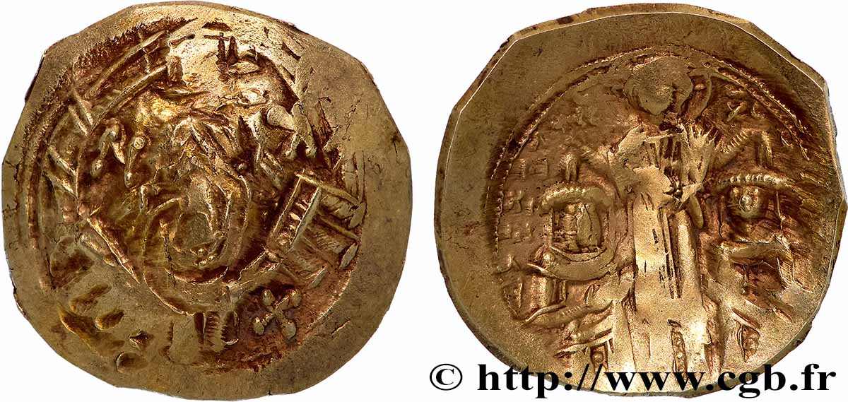 ANDRONICUS II et ANDRONICUS III PALÉOLOGUE Hyperpère TTB