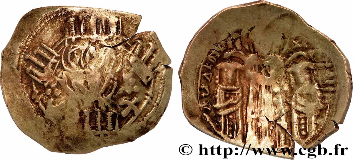 ANDRONICUS II et ANDRONICUS III PALÉOLOGUE Hyperpère TB+/TTB