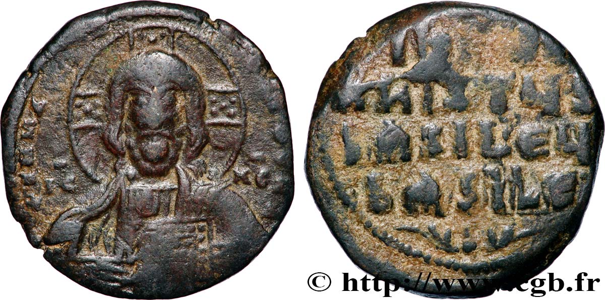 BASILIOS DER MAKEDONER II und CONSTANTINUS VIII Follis SS