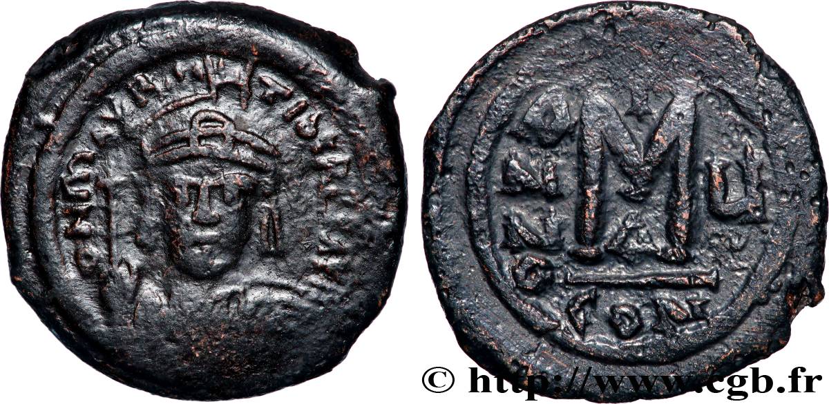 MAURICIUS TIBERIUS Follis SS