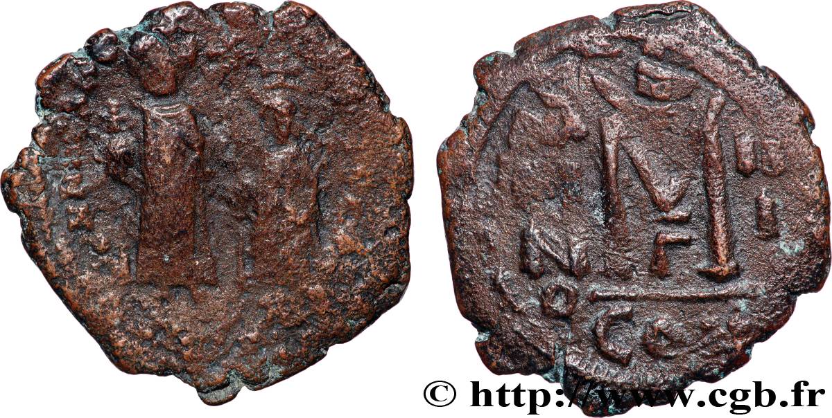 HERACLIUS and HERACLIUS CONSTANTINE Follis VF/VF