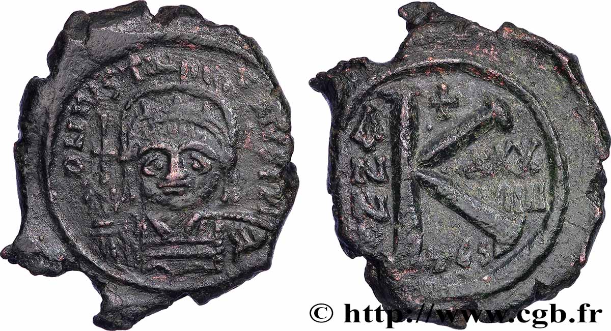 JUSTINIAN I Demi-follis VF