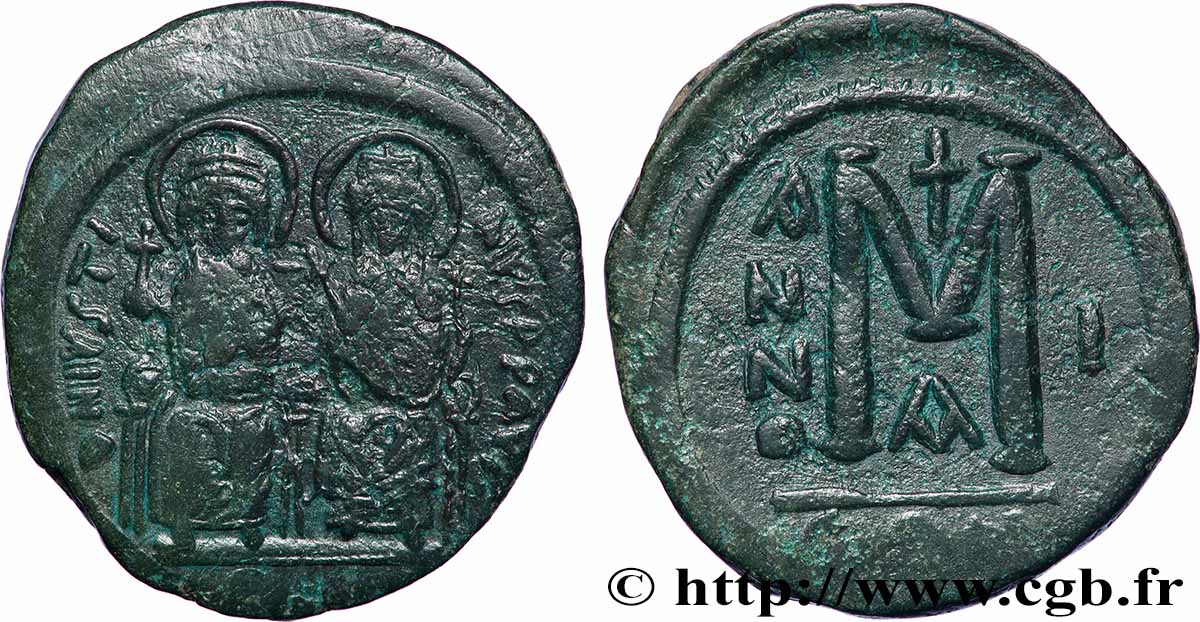 JUSTIN II et SOPHIE Follis TTB