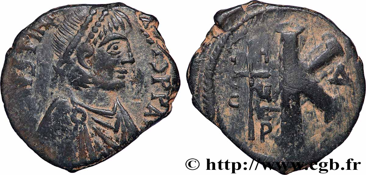 JUSTINIEN Ier Demi-follis TTB/TB+
