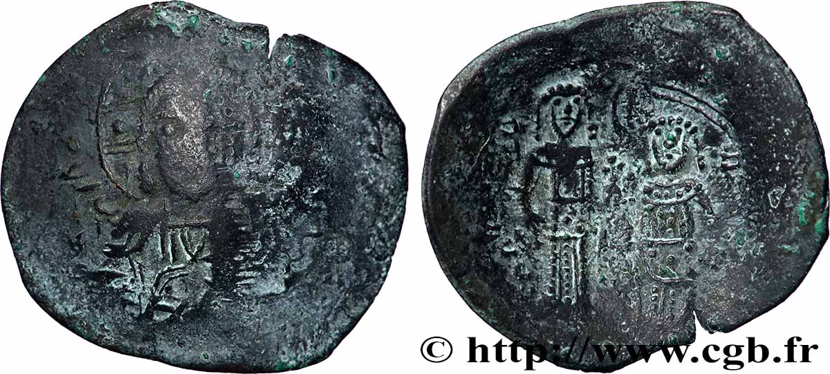 ALEXIS III ANGE-COMNÈNE Aspron trachy (scyphate) TB/TB+
