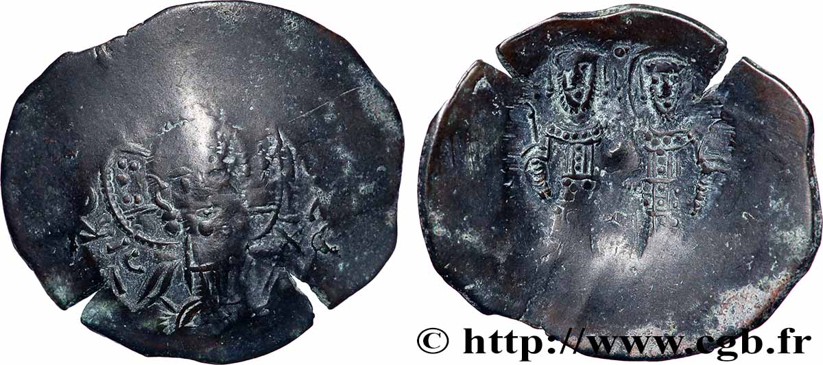 ALEXIS III ANGE-COMNÈNE Aspron trachy (scyphate) TB/TB+