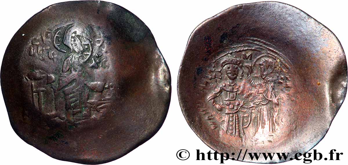 MANUEL Ier COMNÈNE Aspron trachy (scyphate) TB/TB+