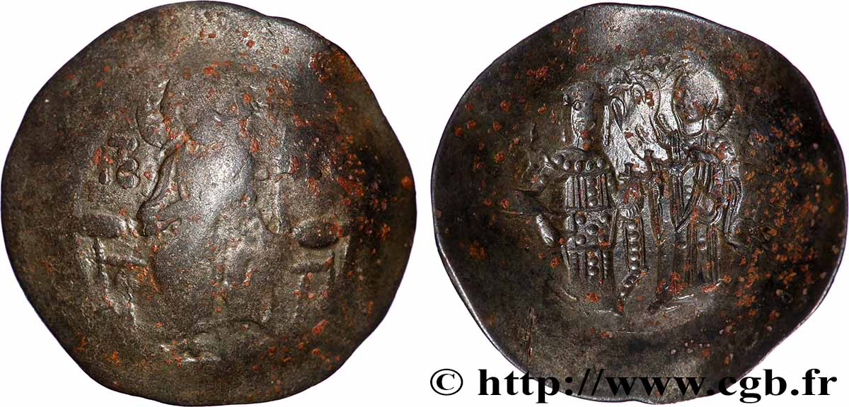 MANUEL Ier COMNÈNE Aspron trachy (scyphate) TB/TB+