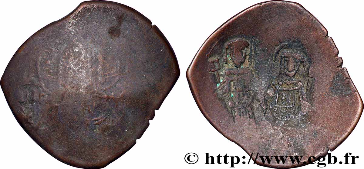 ALEXIS III ANGE-COMNÈNE Aspron trachy (scyphate) TB