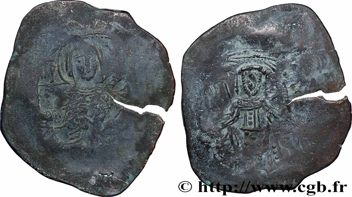 ISAAC II ANGE Aspron trachy (scyphate) TB