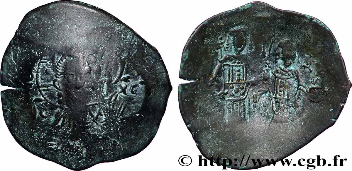 ALEXIS III ANGE-COMNÈNE Aspron trachy (scyphate) TB