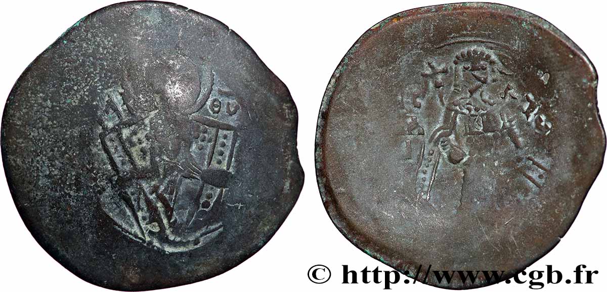 ISAAC II ANGE Aspron trachy (scyphate) TB