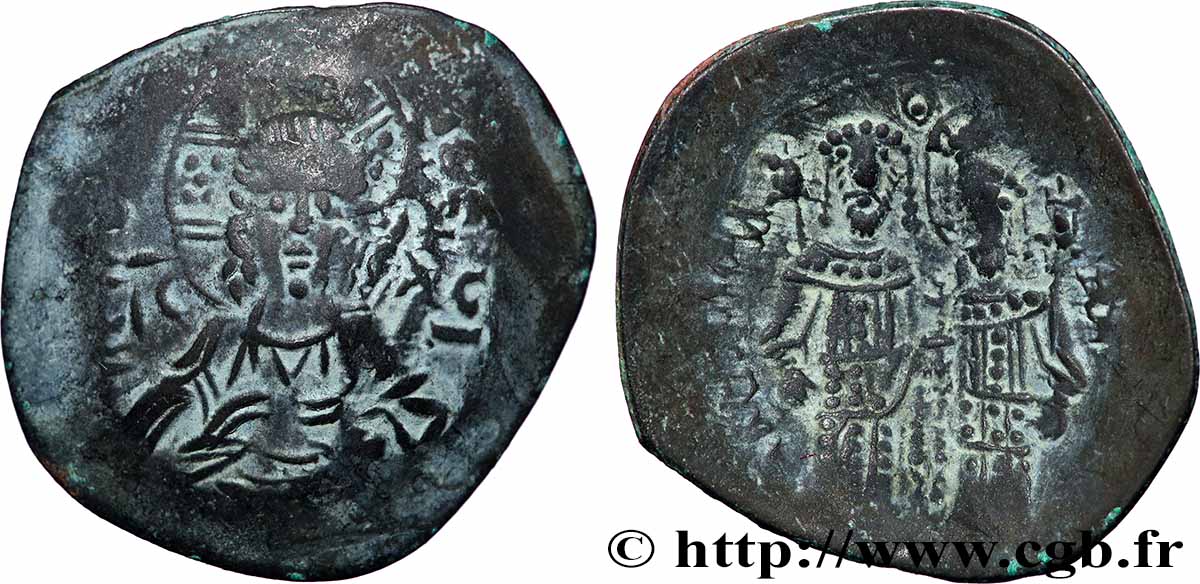 ALEXIOS III ANGELOS-KOMNENOS Aspron trachy (scyphate) fSS