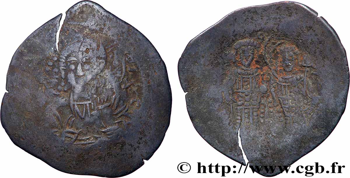 ALEXIS III ANGE-COMNÈNE Aspron trachy (scyphate) TB