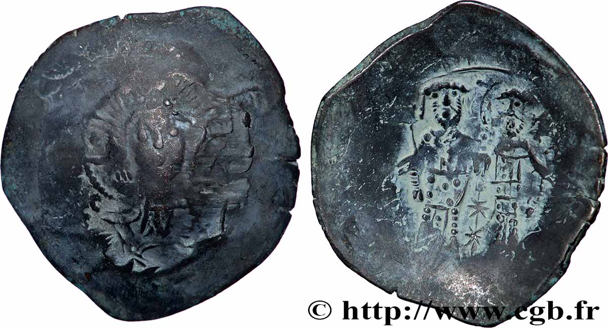 ALEXIS III ANGE-COMNÈNE Aspron trachy (scyphate) TB/TB+