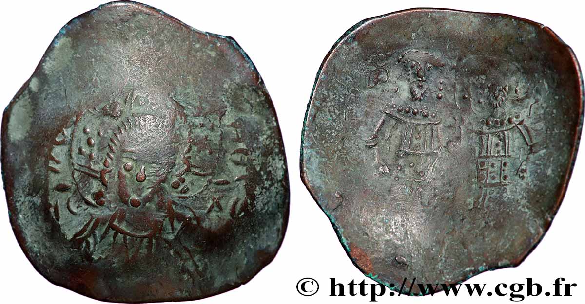 ALEXIOS III ANGELOS-KOMNENOS Aspron trachy (scyphate) S