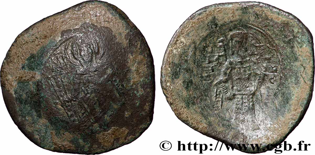 ISAAC II ANGE Aspron trachy (scyphate) TB