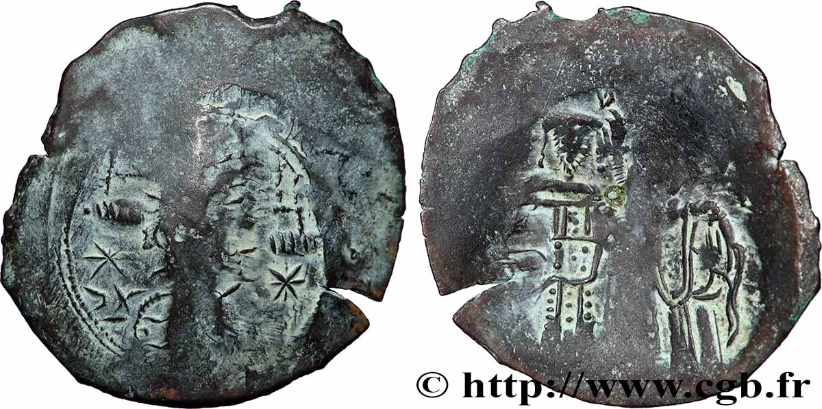 MANUEL Ier COMNÈNE Aspron trachy (scyphate) TB