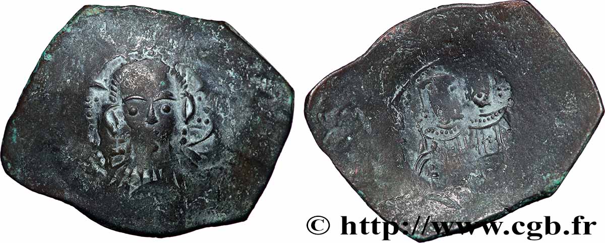ALEXIS III ANGE-COMNÈNE Aspron trachy (scyphate) TB+
