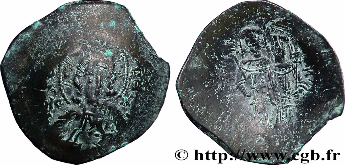 ALEXIS III ANGE-COMNÈNE Aspron trachy (scyphate) TB+
