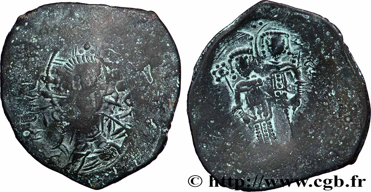 ALEXIS III ANGE-COMNÈNE Aspron trachy (scyphate) TB/TB+