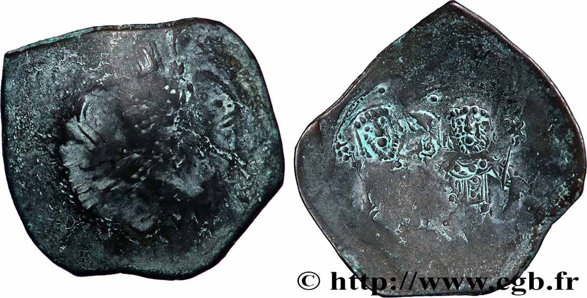 ALEXIS III ANGE-COMNÈNE Aspron trachy (scyphate) B+/TB+