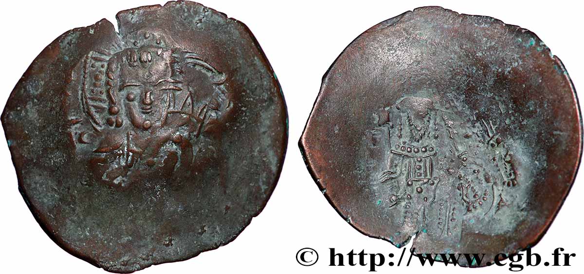 ALEXIS III ANGE-COMNÈNE Aspron trachy (scyphate) TB+