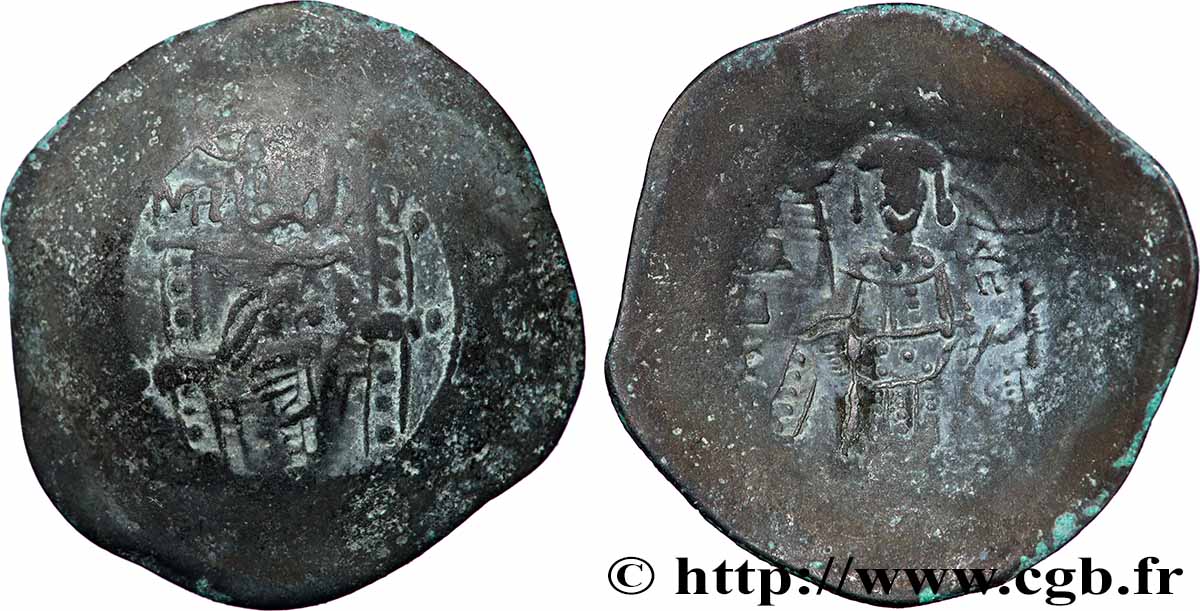 ISAAC II ANGE Aspron trachy (scyphate) TB