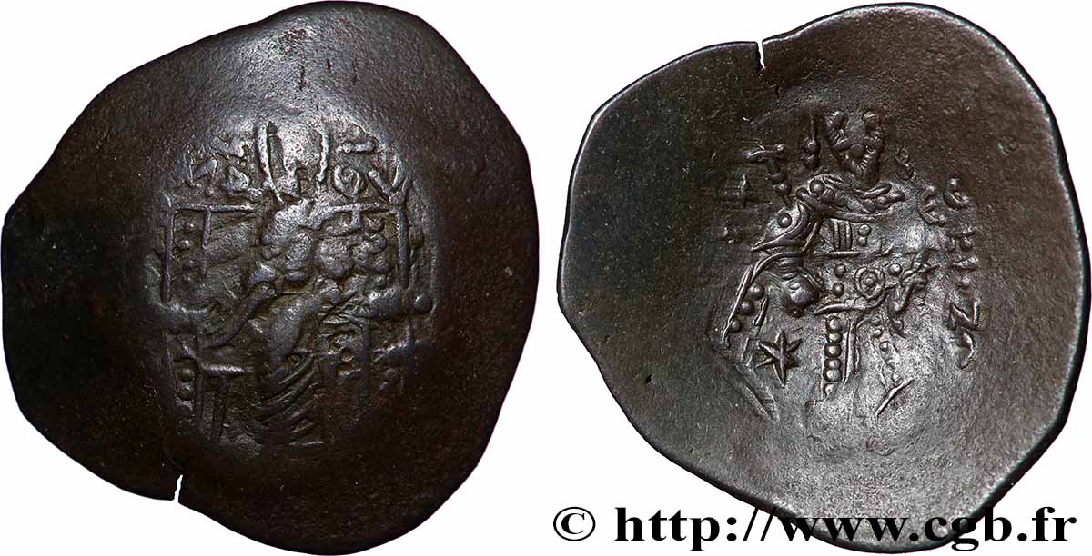 ISAAC II ANGELUS Aspron trachy (scyphate) MB/q.BB
