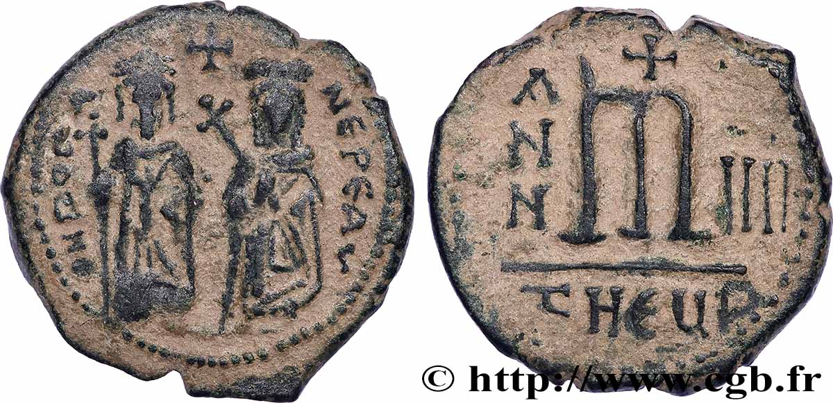 PHOCAS et LÉONTIA Follis XF