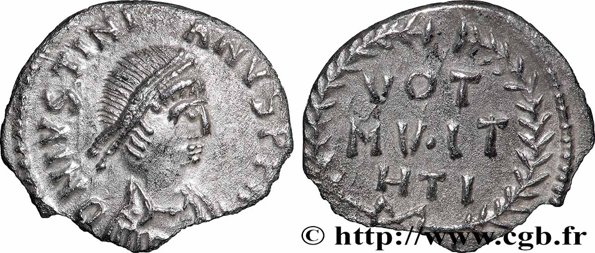 JUSTINIAN I Silique 1er type AU