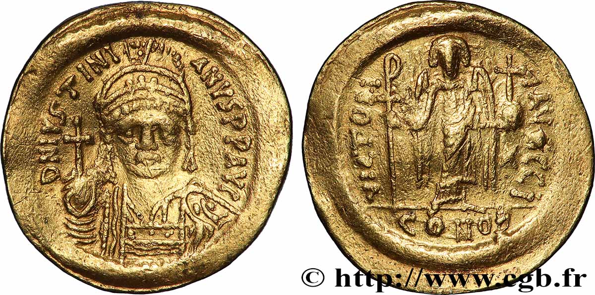 JUSTINIAN I Solidus AU
