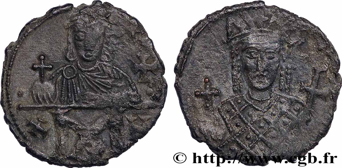 CONSTANTIN VI et IRÈNE Follis TTB