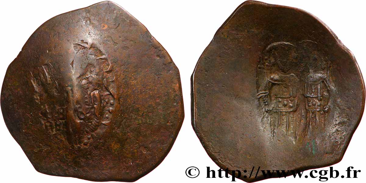 MANUEL Ier COMNÈNE Aspron trachy (scyphate) TB+