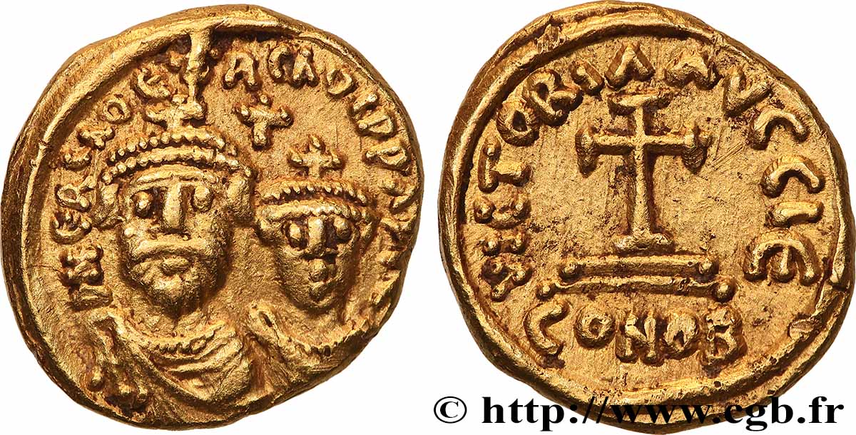 HÉRACLIUS et HÉRACLIUS CONSTANTIN Solidus SUP