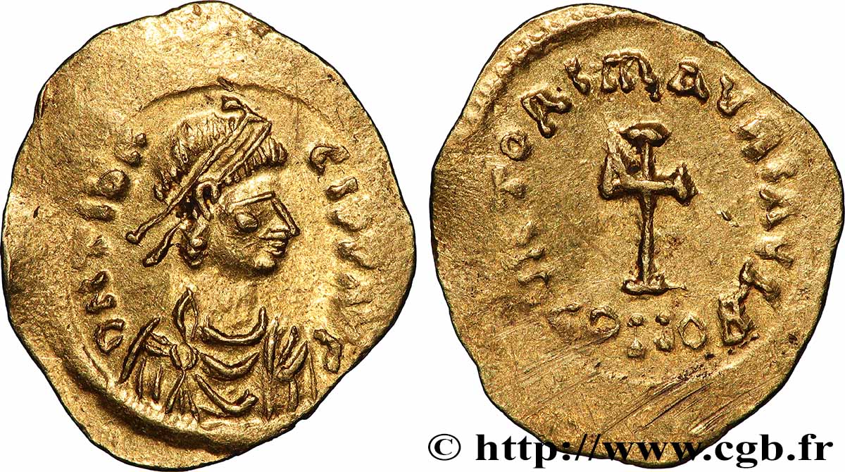 MAURICE TIBÈRE Tremissis TTB+