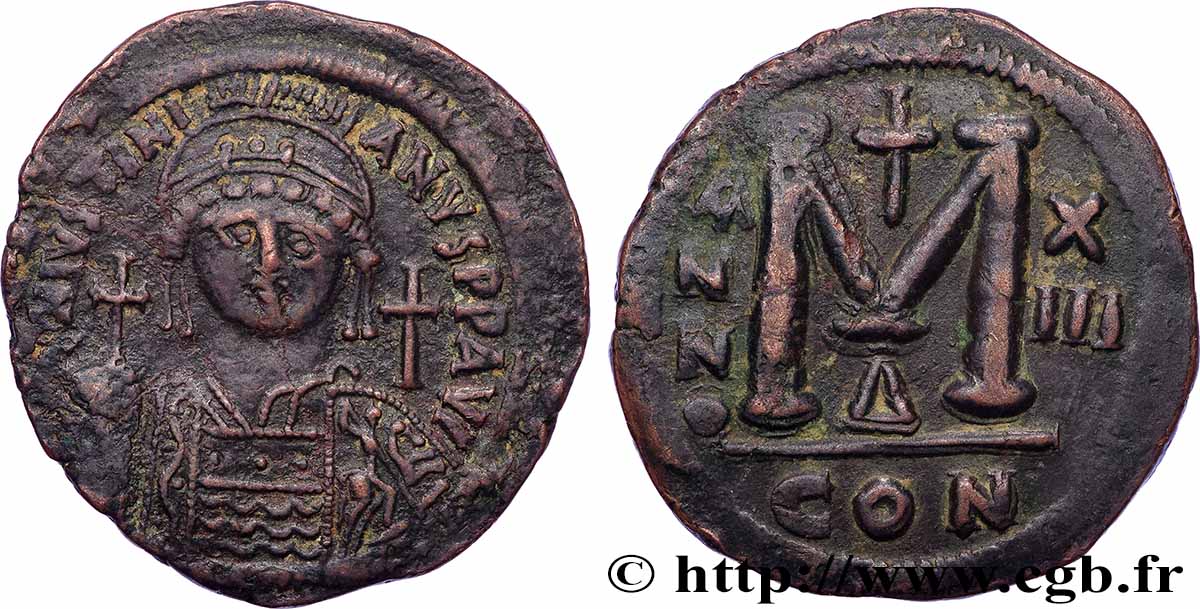 JUSTINIEN Ier Follis TTB+