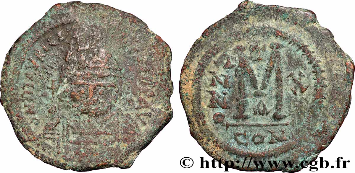 MAURICIUS TIBERIUS Follis fSS/SS