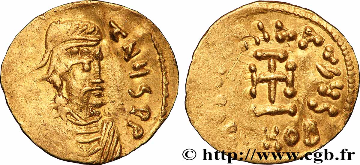 CONSTANTIN IV, HÉRACLIUS et TIBÈRE Tremissis TTB+