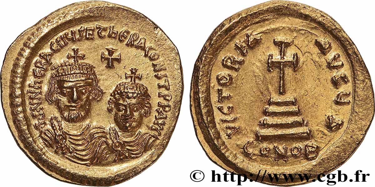 HERACLIUS and HERACLIUS CONSTANTINE Solidus MS/MS