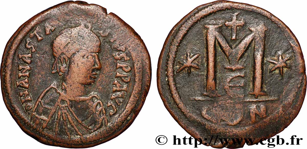 ANASTASIUS Follis XF